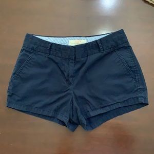 J Crew navy Chino broken-in shorts